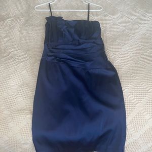 Navy blue Betsy and Adam party dress